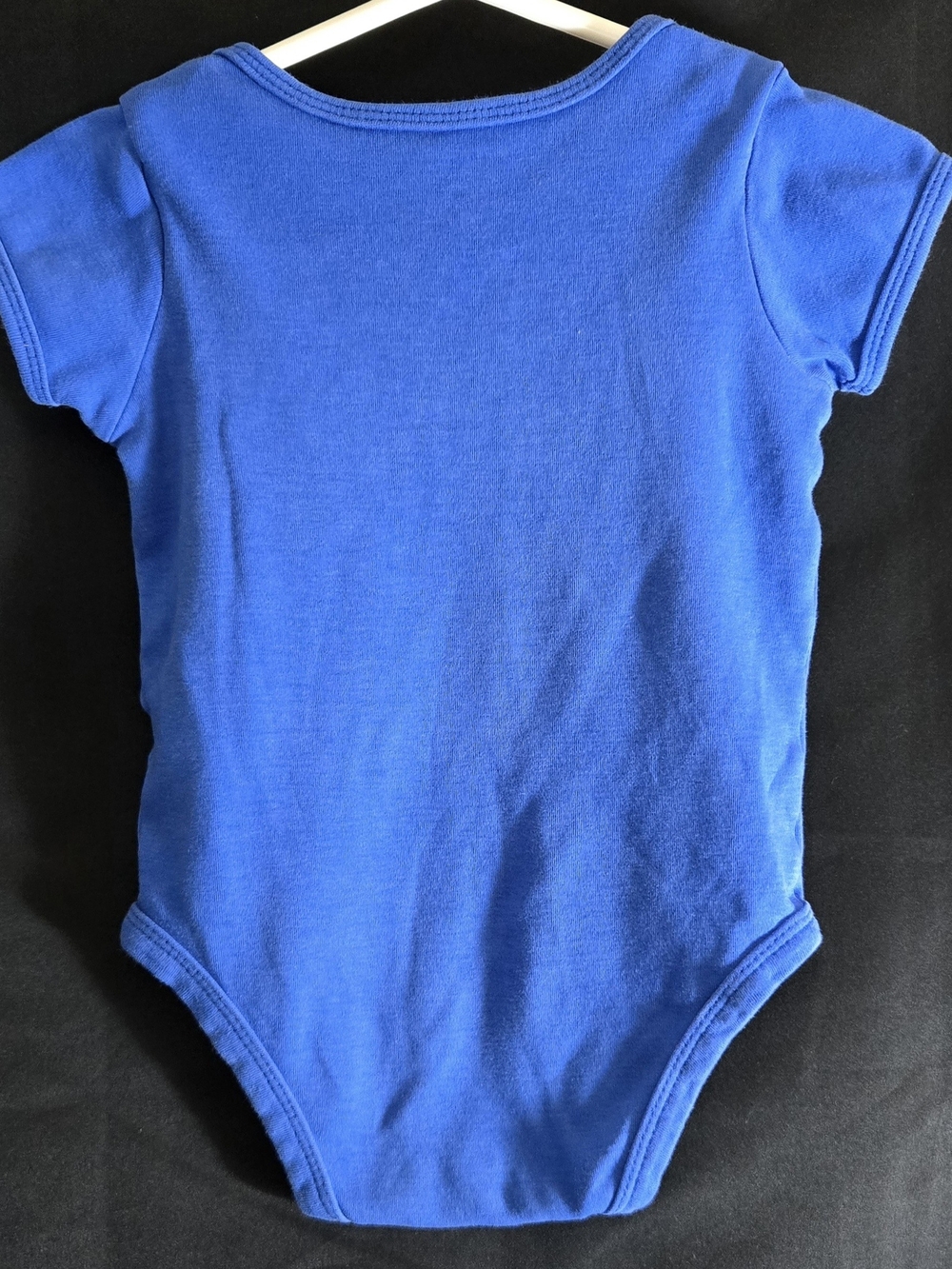 Blue "I Love Mommy" Short-Sleeve Baby One-Piece #644 - Picture 4 of 4